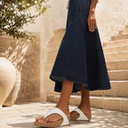 FitFlop Lulu – sandalo infradito in pelle con tecnologia Microwobbleboard™ - bianco - scarpe di qualità venduta a Milano da Pli-Pla