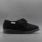 Calzaturificio Emanuela 655/601 – Scarpe donna per piedi speciali in lycra - nero - scarpe di qualità venduta a Milano da Pli-Pla