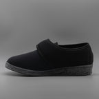 Calzaturificio Emanuela 655/601 – Scarpe donna per piedi speciali in lycra - nero - scarpe di qualità venduta a Milano da Pli-Pla