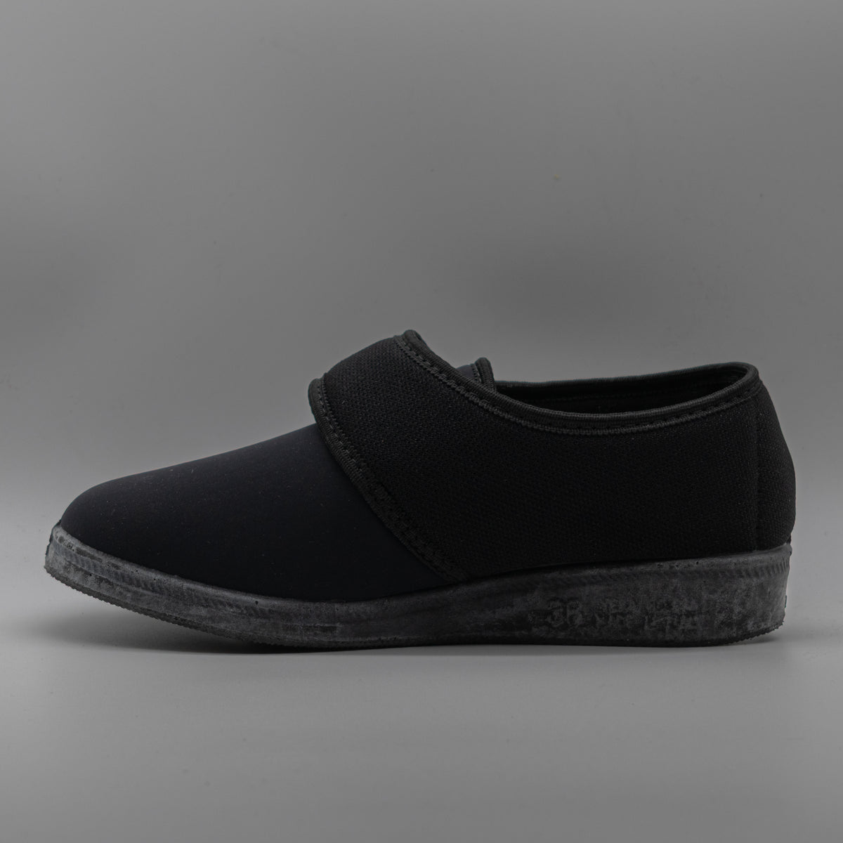 Calzaturificio Emanuela 655/601 – Scarpe donna per piedi speciali in lycra - nero - scarpe di qualità venduta a Milano da Pli-Pla