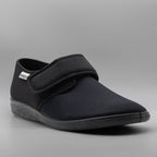 Calzaturificio Emanuela 986/985 – Scarpe uomo per piedi speciali in lycra - nero - scarpe di qualità venduta a Milano da Pli-Pla