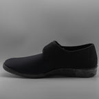 Calzaturificio Emanuela 986/985 – Scarpe uomo per piedi speciali in lycra - nero - scarpe di qualità venduta a Milano da Pli-Pla