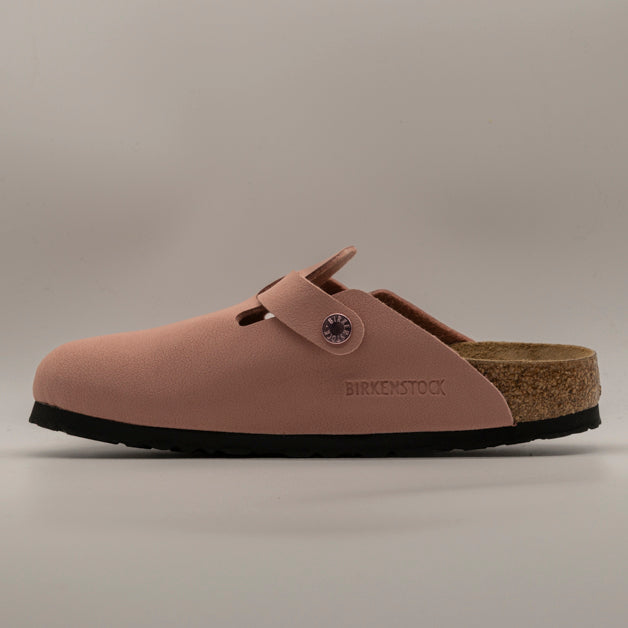 Birkenstock Boston – sabot in Birko-Flor con plantare anatomico - rosa - scarpe di qualità venduta a Milano da Pli-Pla