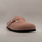 Birkenstock Boston – sabot in Birko-Flor con plantare anatomico - rosa - scarpe di qualità venduta a Milano da Pli-Pla