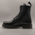 Cinzia Soft IV14108 – Anfibio donna in vernice con lacci e zip laterale nero - scarpe di qualità venduta a Milano da Pli-Pla