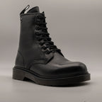 Cinzia Soft IV14108 – Anfibio donna in vernice con lacci e zip laterale nero - scarpe di qualità venduta a Milano da Pli-Pla