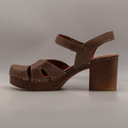 Cinzia Soft PQ1145370 – sandalo in pelle con zeppa alta e punta chiusa - marrone - scarpe di qualità venduta a Milano da Pli-Pla