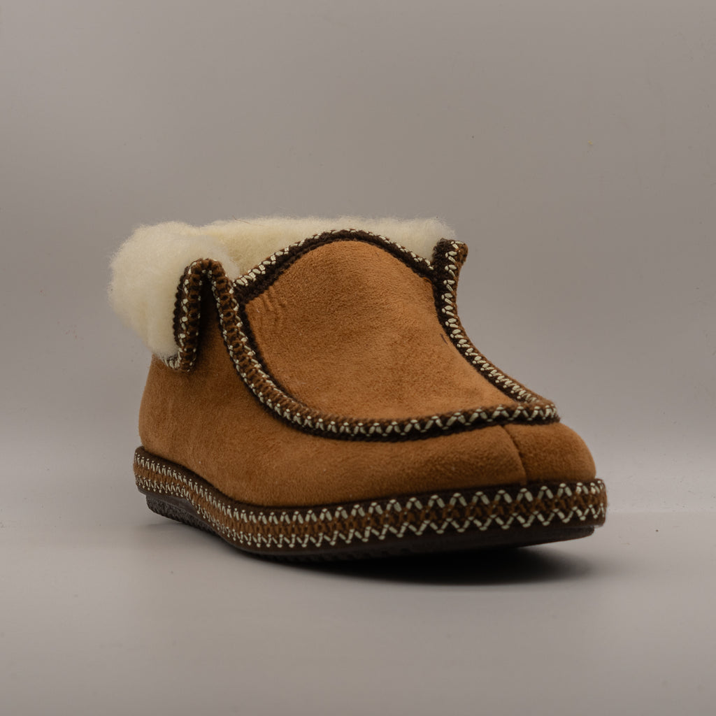 Dorea RL 665 – Pantofole polacchino donna slip-on con interno in vera lana - cuoio - scarpe di qualità venduta a Milano da Pli-Pla