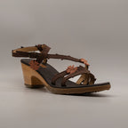 El Naturalista 5496F Sylvan – sandalo in pelle con zeppa e cinturino alla caviglia - marrone - scarpe di qualità venduta a Milano da Pli-Pla
