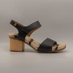 El Naturalista Deba 5562T – sandalo vegano con zeppa e plantare anatomico - nero - scarpe di qualità venduta a Milano da Pli-Pla