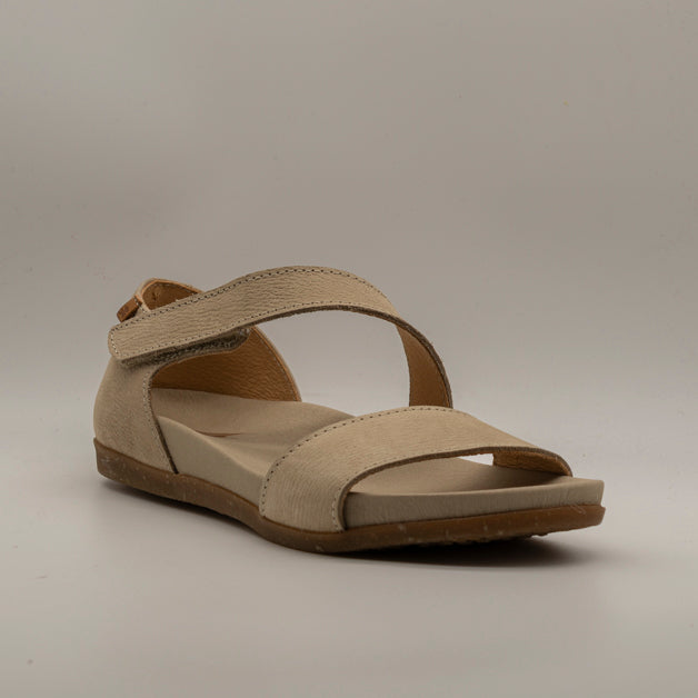 El Naturalista 5652 Zumaia – sandalo in pelle basso con velcro - beige piedra - scarpe di qualità venduta a Milano da Pli-Pla