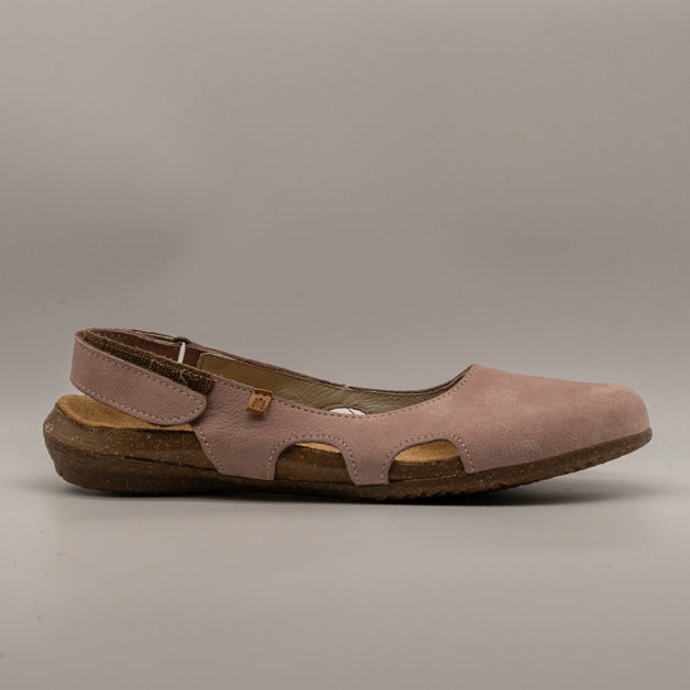 El Naturalista N413 Wakataua – ballerina in pelle con cinturino e suola in gomma riciclata - rosa malva - scarpe di qualità venduta a Milano da Pli-Pla