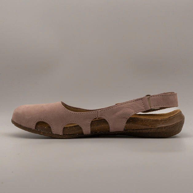 El Naturalista N413 Wakataua – ballerina in pelle con cinturino e suola in gomma riciclata - rosa malva - scarpe di qualità venduta a Milano da Pli-Pla