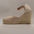 Emma Shoes 1150-7C – campesine con zeppa 7 corde - beige arena - scarpe di qualità venduta a Milano da Pli-Pla
