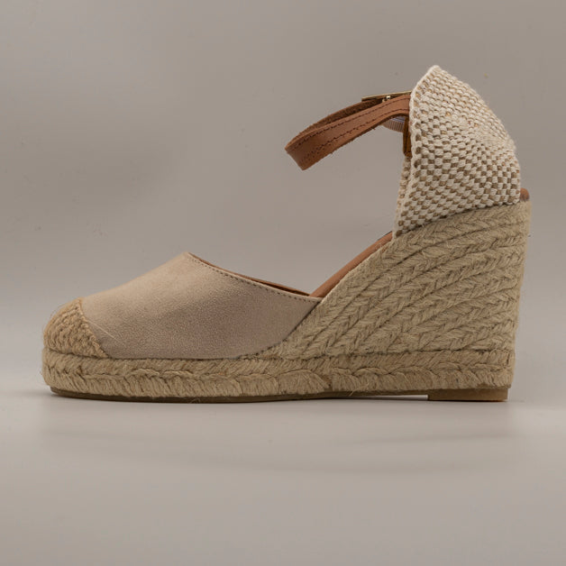 Emma Shoes 1150-7C – campesine con zeppa 7 corde - beige arena - scarpe di qualità venduta a Milano da Pli-Pla