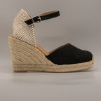 Emma Shoes 1150-7C – campesine con zeppa 7 corde - nero - scarpe di qualità venduta a Milano da Pli-Pla