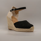 Emma Shoes 1150-7C – campesine con zeppa 7 corde - nero - scarpe di qualità venduta a Milano da Pli-Pla