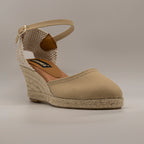 Emma Shoes 1961 – campesine con zeppa 5 corde - beige tostado - scarpe di qualità venduta a Milano da Pli-Pla