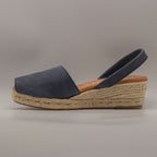 Emma Shoes 23743-3C – minorchine in pelle con zeppa 3 corde - blu - scarpe di qualità venduta a Milano da Pli-Pla