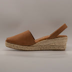 Emma Shoes 23743-3C – minorchine in pelle con zeppa 3 corde - tabacco - scarpe di qualità venduta a Milano da Pli-Pla