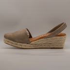 Emma Shoes 23743-3C – minorchine in pelle con zeppa 3 corde - taupe - scarpe di qualità venduta a Milano da Pli-Pla