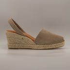 Emma Shoes 23743-5C – minorchine in pelle con zeppa 5 corde - taupe - scarpe di qualità venduta a Milano da Pli-Pla