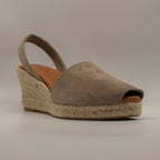 Emma Shoes 23743-5C – minorchine in pelle con zeppa 5 corde - taupe - scarpe di qualità venduta a Milano da Pli-Pla