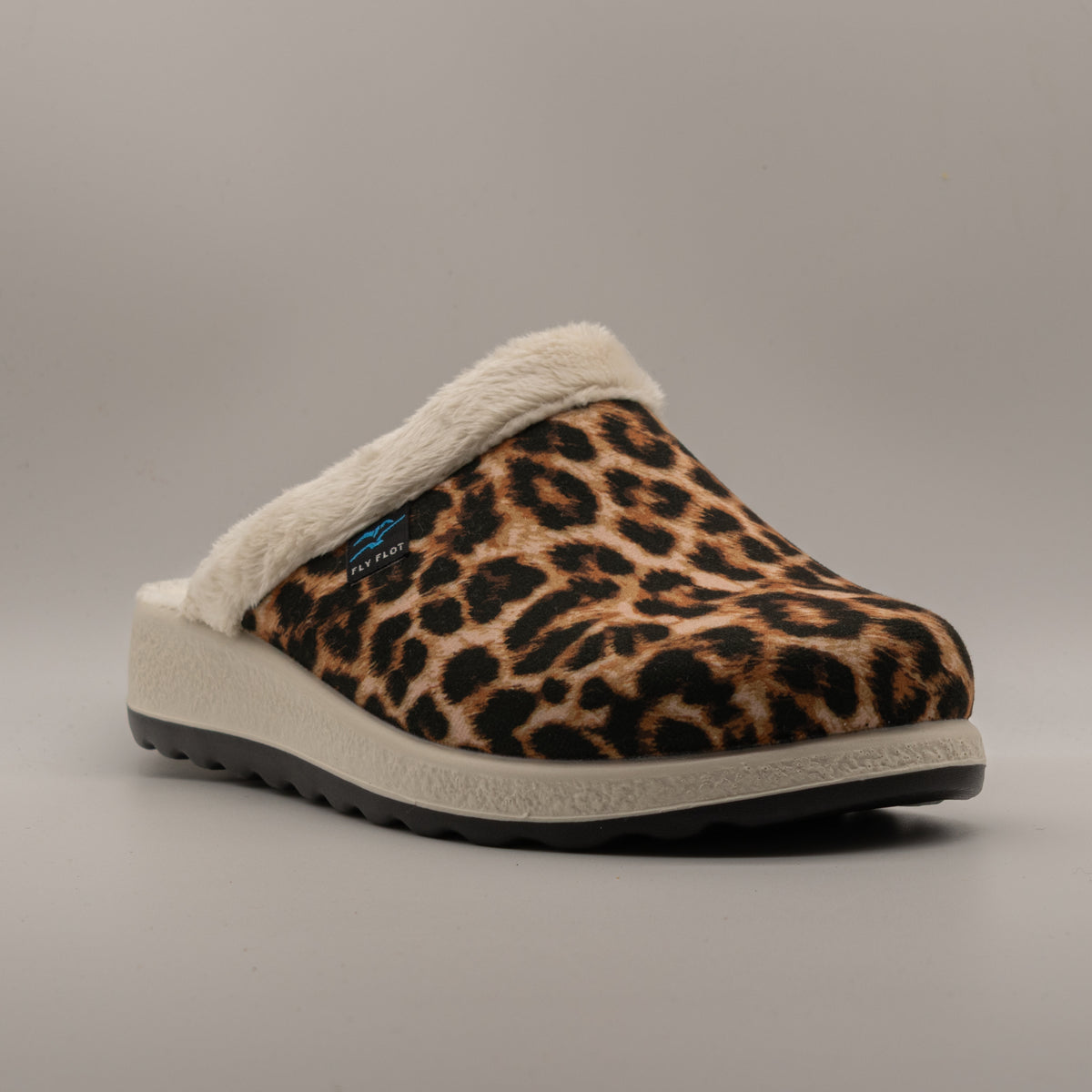 Fly-Flot 51 X20 EM – Pantofole donna calde con pelo - marrone leopardate - scarpe di qualità venduta a Milano da Pli-Pla