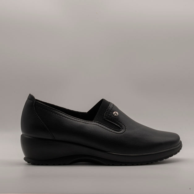 Fly-Flot scarpa donna pelle elastica 17 X52 ZX nero - scarpe di qualità venduta a Milano da Pli-Pla