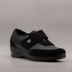 Fly-Flot scarpa donna elastica con velcro 17 Y62 AX nero - scarpe di qualità venduta a Milano da Pli-Pla