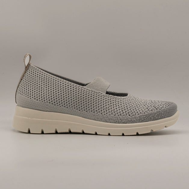 Fly-Flot 27 219 W8 – Scarpa donna comfort con fascia elastica e memory grigio - scarpe di qualità venduta a Milano da Pli-Pla