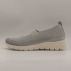 Fly-Flot 27 219 W8 – Scarpa donna comfort con fascia elastica e memory grigio - scarpe di qualità venduta a Milano da Pli-Pla