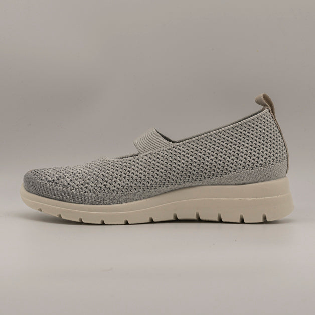 Fly-Flot 27 219 W8 – Scarpa donna comfort con fascia elastica e memory grigio - scarpe di qualità venduta a Milano da Pli-Pla