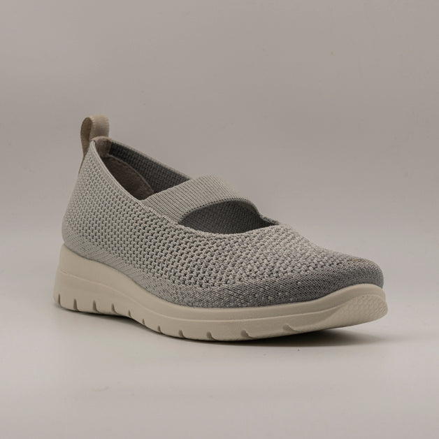 Fly-Flot 27 219 W8 – Scarpa donna comfort con fascia elastica e memory grigio - scarpe di qualità venduta a Milano da Pli-Pla