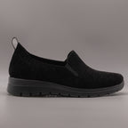 Fly-Flot 67 T12 3X Women's Slip-On in Black Elastic Fabric