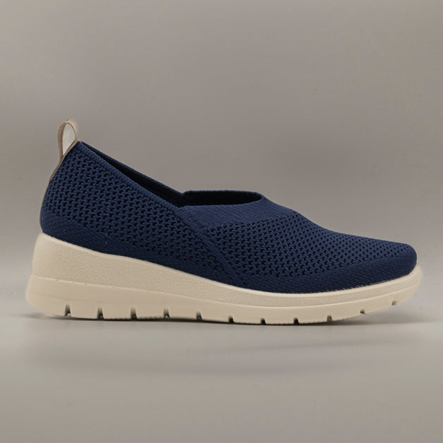 Fly-Flot 47 215 K8 – Sneakers donna slip-on in microfibra con memory blu - scarpe di qualità venduta a Milano da Pli-Pla