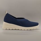 Fly-Flot 47 215 K8 – Sneakers donna slip-on in microfibra con memory blu - scarpe di qualità venduta a Milano da Pli-Pla