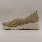 Fly-Flot 47 215 K8 – Sneakers donna slip-on in microfibra con memory nocciola - scarpe di qualità venduta a Milano da Pli-Pla