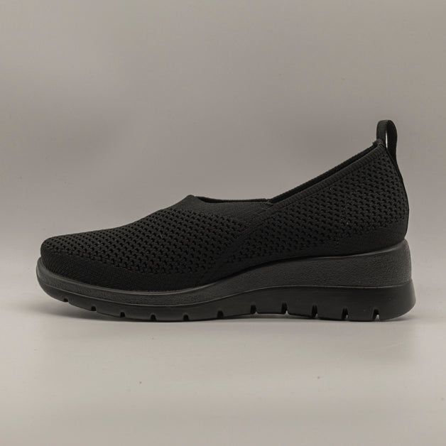 Fly-Flot 47 215 K8 – Sneakers donna slip-on in microfibra con memory nero - scarpe di qualità venduta a Milano da Pli-Pla