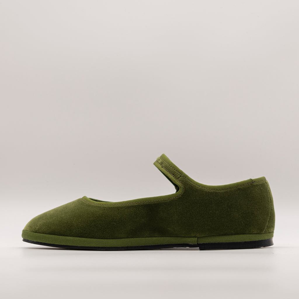 Friulane Mary Jane Salvia – La Tradizione del Velluto | Pli-Pla - scarpe di qualità venduta a Milano da Pli-Pla