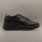 IGI&CO 2150800 – Sneakers donna con zeppa e Memory Foam - nero - scarpe di qualità venduta a Milano da Pli-Pla