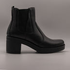 IGI&CO 2158400 – Tronchetti donna in pelle con zeppa - nero