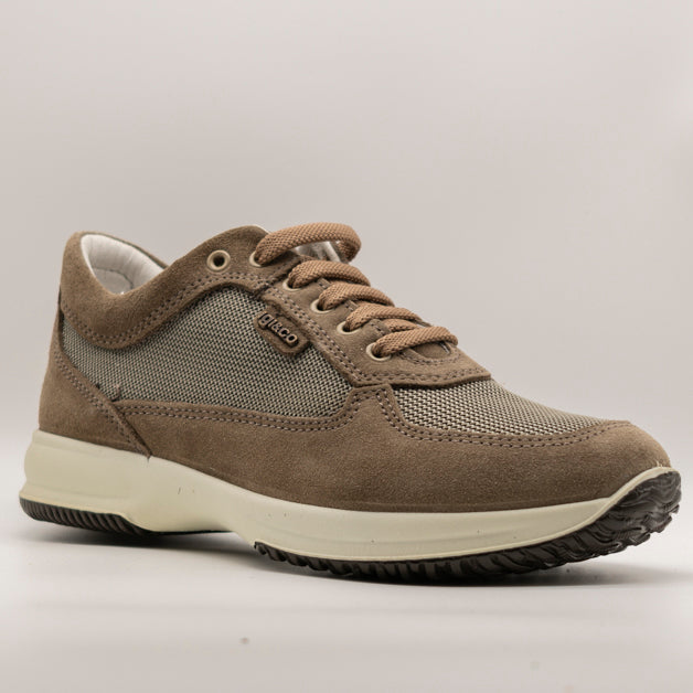 IGI&CO sneakers da uomo in pelle 7621122 tortora - scarpe di qualità venduta a Milano da Pli-Pla