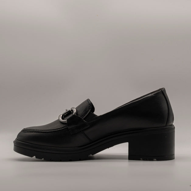 IGI&Co mocassino pelle donna 8651300 con fibbia nero - scarpe di qualità venduta a Milano da Pli-Pla