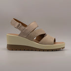 IGI&Co 5667422 – sandalo comfort in pelle con zeppa alta - taupe - scarpe di qualità venduta a Milano da Pli-Pla