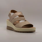 IGI&Co 5667422 – sandalo comfort in pelle con zeppa alta - taupe - scarpe di qualità venduta a Milano da Pli-Pla