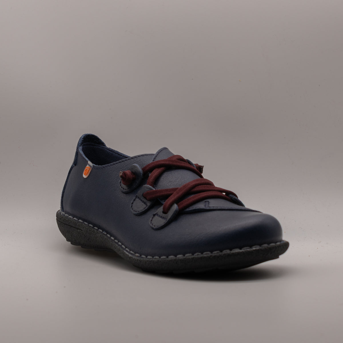 Jungla scarpa in pelle con elastici 5818 blu marino - scarpe di qualità venduta a Milano da Pli-Pla
