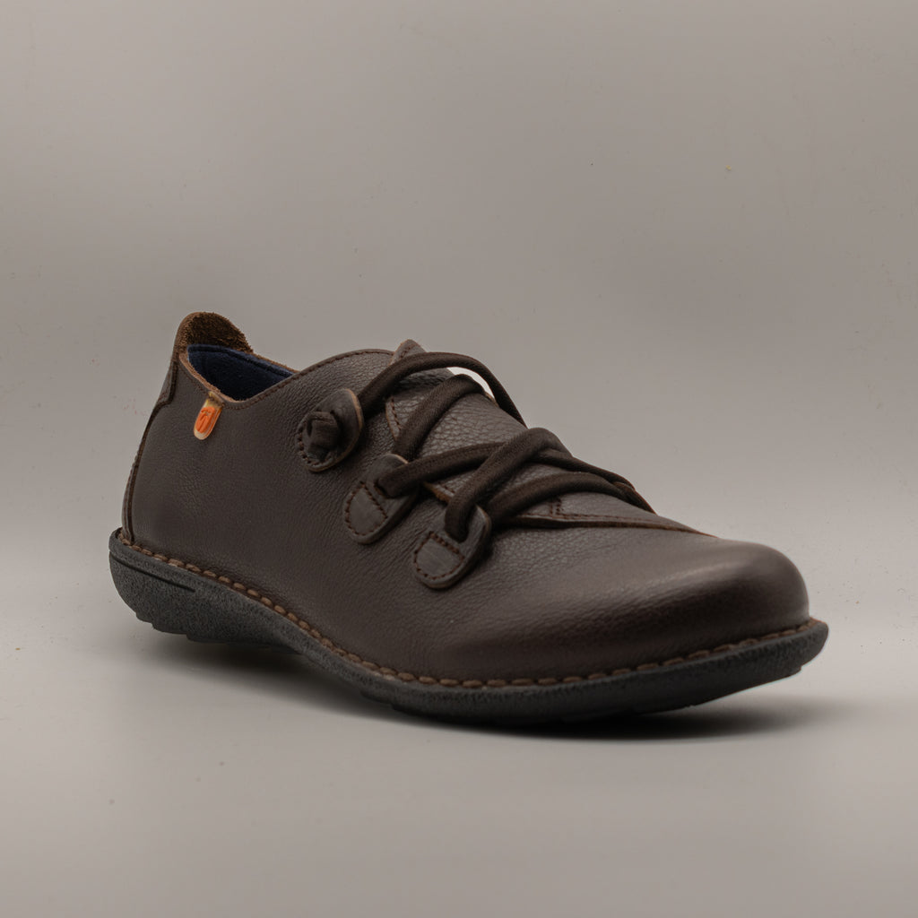 Jungla 5818 - scarpa in pelle con elastici - marrone scuro caffè - scarpe di qualità venduta a Milano da Pli-Pla