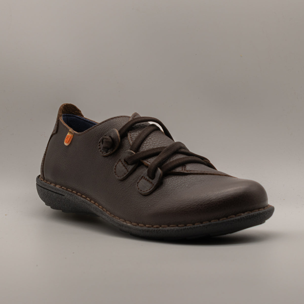 Jungla 5818 - scarpa in pelle con elastici - marrone scuro caffè - scarpe di qualità venduta a Milano da Pli-Pla