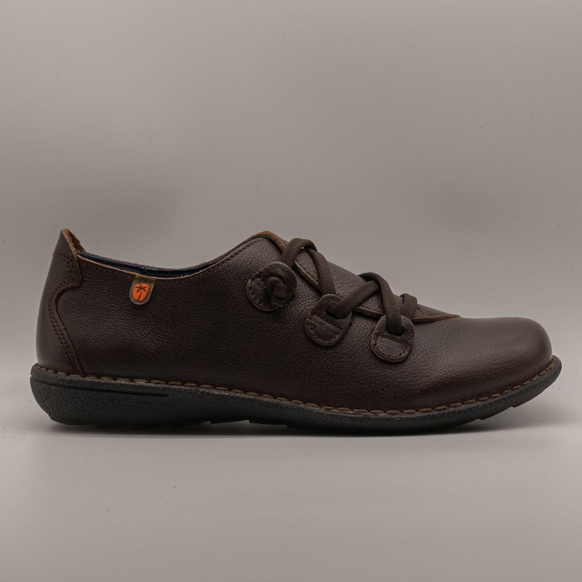 Jungla 5818 - scarpa in pelle con elastici - marrone scuro caffè - scarpe di qualità venduta a Milano da Pli-Pla